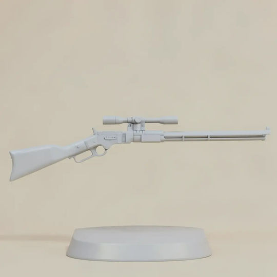 Unbemalte 3d Figur Cosplay Mandalorianer Repeater Blaster Bemalt Diy Geschenk Farben 30 Cm 1:6