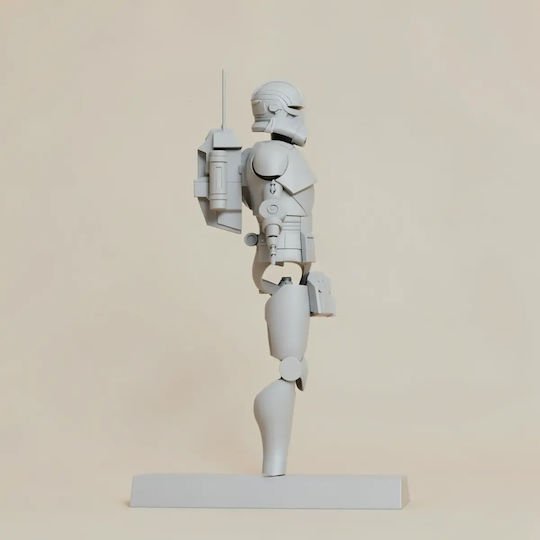 Unpainted 3D Figure Cosplay Bad Batch Echo Armor Painting DIY Gift Colors 15.2 Cm 1:12