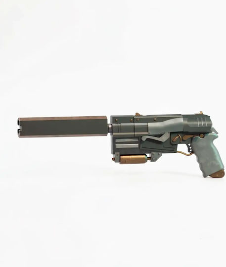 Άβαφη 3d Φιγούρα Cosplay Fallout 10mm Pistol 2 Βάψιμο Diy Δώρο Χρώματα 15,2 Cm 1:12