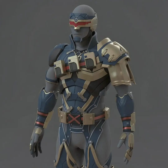 Άβαφη 3d Φιγούρα Cosplay Cyclop Variant Armor Βάψιμο Diy Δώρο Χρώματα 15,2 Cm 1:12