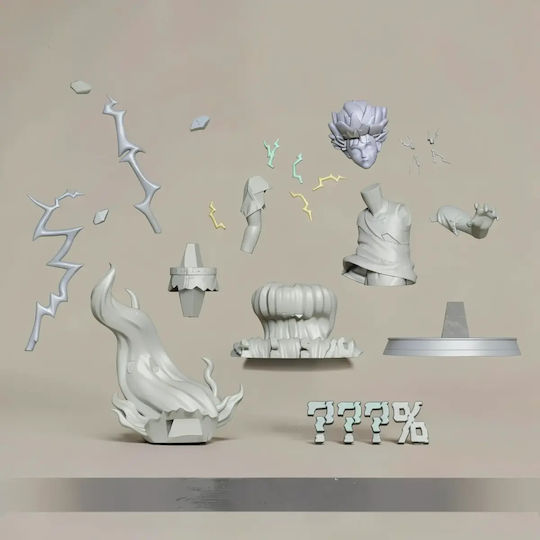Unpainted 3D Figure Mob Psycho 100 Bust Painting DIY Gift Colors 20 Cm 1:8