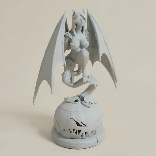 Небоядисана 3D Фигура Хелоуин Бат Гърл Тиква Nsfw3d Print Files Боядисване DIY Подарък Цветове 15,2 См 1:12