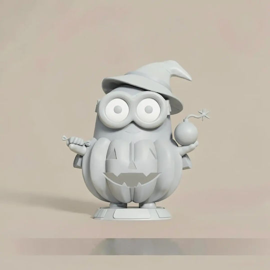 Небоядисана 3D Фигура Хелоуин Bob Minion Files Боядисване DIY Подарък Цветове 20 см 1:8