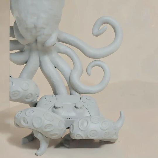 Unpainted 3D Figure Octopus Controller Headphone Holder 3D Painting DIY Gift Colors 30 Cm 1:6