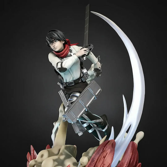 Άβαφη 3d Φιγούρα Mikasa Ackerman 320mm Attack Βάψιμο Diy Δώρο Χρώματα 15,2 Cm 1:12
