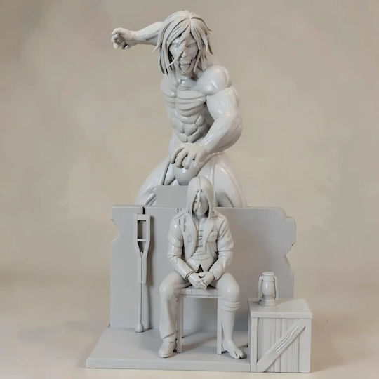 Ungefärbtes 3D Gemälde Eren Titan V2 Bemalen Diy Geschenk Farben 30 Cm 1:6