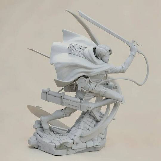 Άβαφη 3d Φιγούρα Levi On Roof Βάψιμο Diy Δώρο Χρώματα 30 Cm 1:6