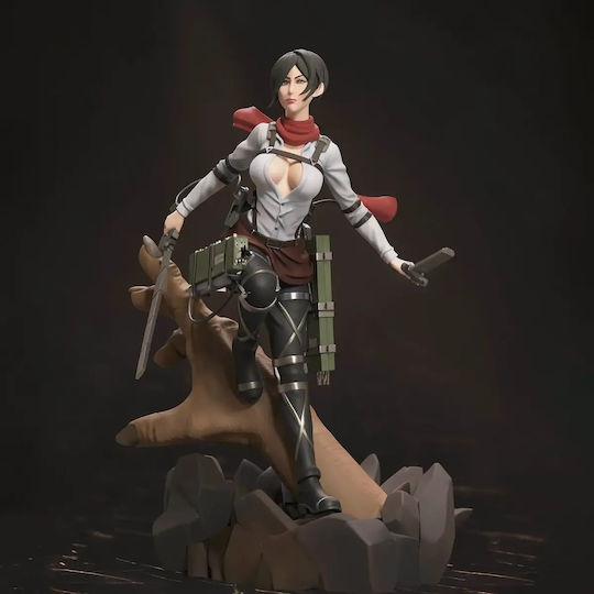 Unbemalte 3D-Figur Mikasa Titan Hand Base Bemalung Diy Geschenk Farben 30 Cm 1:6