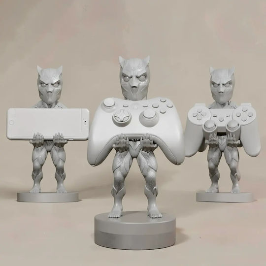 Unpainted 3D Figure Black Panther Joystick Holder 3D Painting DIY Gift Colors 15.2 Cm 1:12