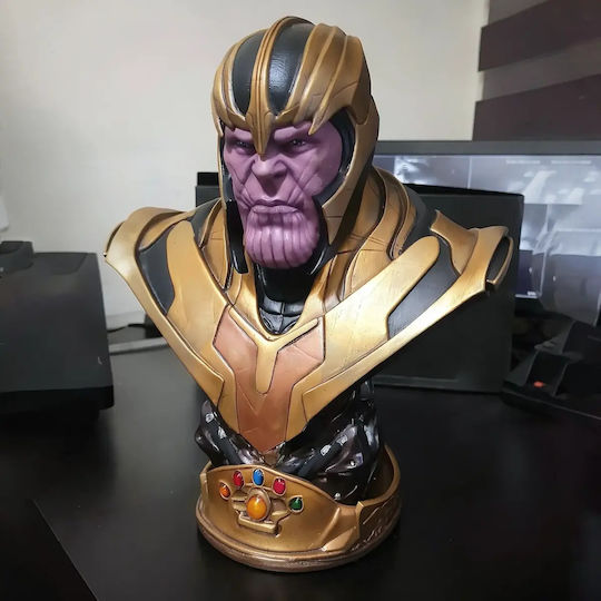Unpainted 3D Figure Thanos Armor Bust 3D Painting DIY Gift Colors 15.2 Cm 1:12