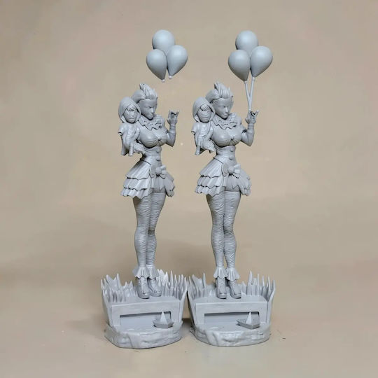 Unpainted 3D Figure Female Pennywise Painting DIY Gift Colors 30 Cm 1:6
