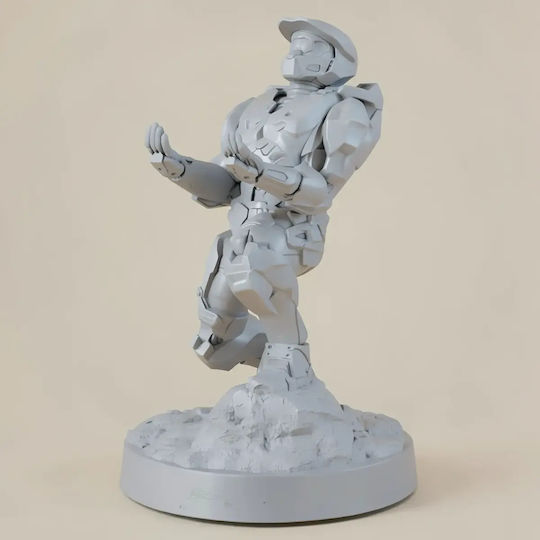 Unpainted 3D Figure Master Chief Controller Holder Painting DIY Gift Colors 15.2 Cm 1:12