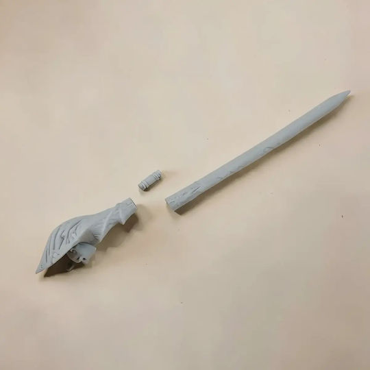 Unbemalte 3d Sammelbare Figur Cosplay Eula Puente Stick Diy Malerei Geschenk Farben 30 Cm 1:6