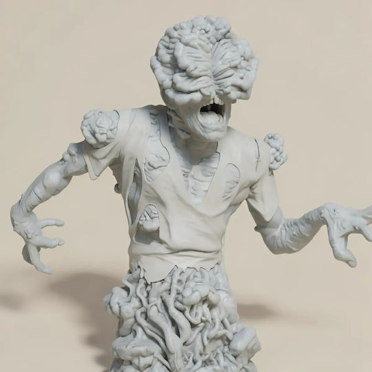 Άβαφη 3d Φιγούρα Clicker Bust From Last Us Βάψιμο Diy Δώρο Χρώματα 15,2 Cm 1:12