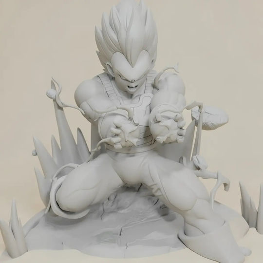 Небоядисана 3D Фигура Vegeta Blue От Dragonball Боядисване DIY Подарък Цветове 30 См 1:6