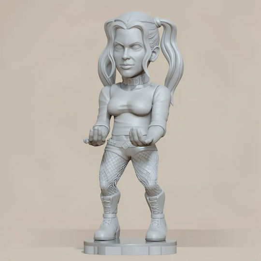 Unpainted 3D Figure Harley Quinn Joystick Holder 3D Painting DIY Gift Colors 15.2 Cm 1:12