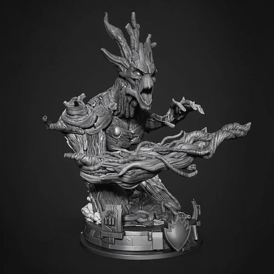 Unpainted 3D Figure Groot Comics Bust Painting DIY Gift Colors 15.2 Cm 1:12