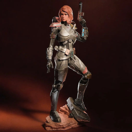 Unpainted 3D Figur Shae Vizla Mandalorian 3D Bemalen Diy Geschenk Farben 15,2 Cm 1:12