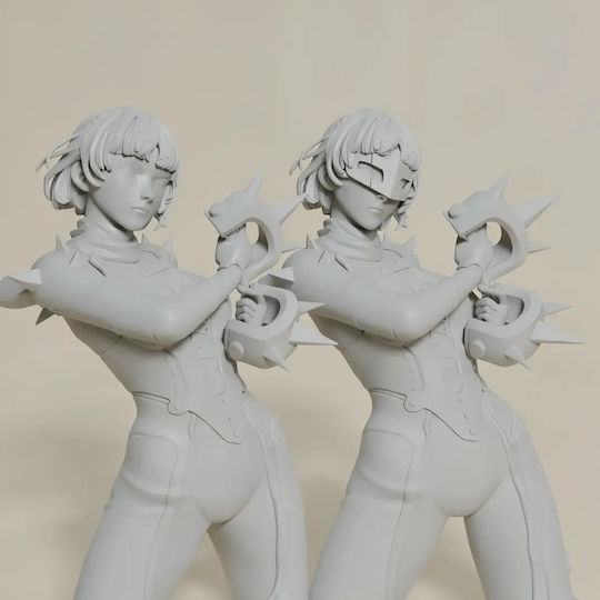 Небоядисана 3D Фигура Makoto Persona 5 Боядисване DIY Подарък Цветове 15,2 См 1:12