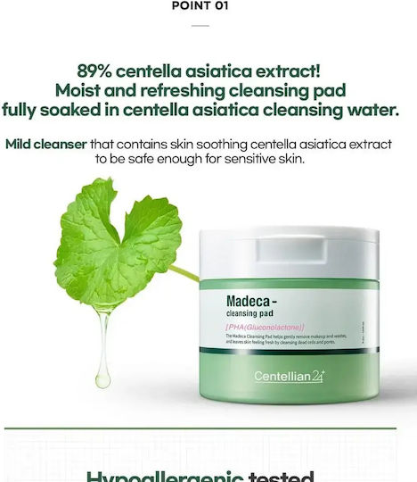 Centellian24 Madeca PHA Facial Cleansing Pads
