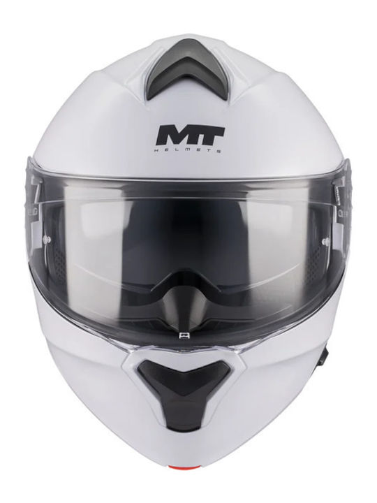 MT Genesis Flip-Up με Sun Visor DOT / ECE 22.06 Gloss White MT Genesis Flip-Up με Sun Visor DOT / ECE 22.06 Gloss White