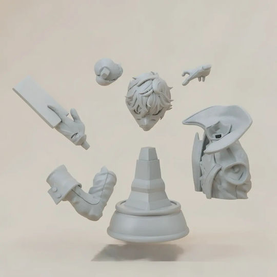 Άβαφη 3d Sammelbare Figur Joker Persona 5 Bust Βάψιμο Diy Δώρο Χρώματα 15,2 Cm 1:12