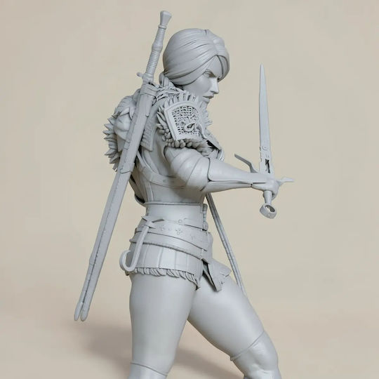 Άβαφη 3d Sammelbare Figur Ciri Witcher Kette Schwert 185mm Nsfw Bemalung Diy Geschenk Farben 30 Cm 1:6