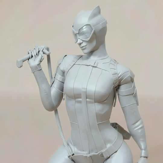 Unbemalte 3d Figur Catwoman Rope Cat 3d Druckmodelle Bemalen Diy Geschenk Farben 20 Cm 1:8