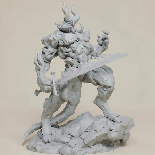 Unpainted 3D Figure Surtur Thor Ragnarok Painting DIY Gift Colors 20 Cm 1:8