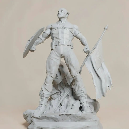 Abgebaute 3D Sammelbare Figur Classic Captain America Stand Pose Bemalt Diy Geschenk Farben 15,2 Cm 1:12