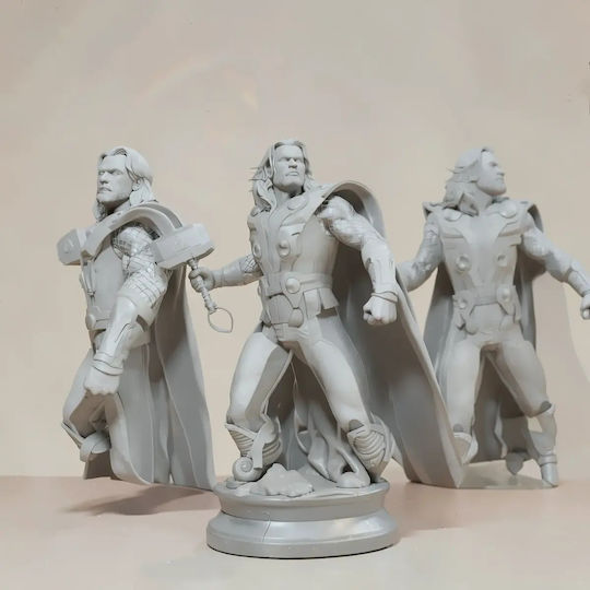 Unpainted 3D Figure Thor Avenger Painting DIY Gift Colors 15.2 Cm 1:12