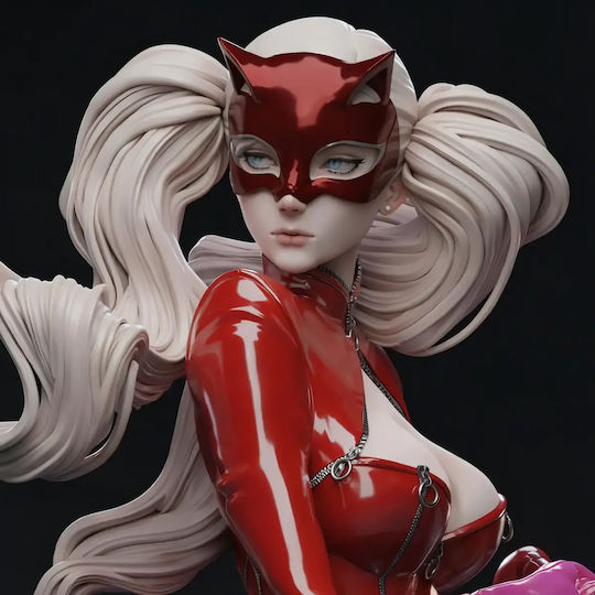 Небоядисана 3D Фигура Ann Takamaki Persona 5 Digital Sculpture Боядисване DIY Подарък Цветове 30 см 1:6