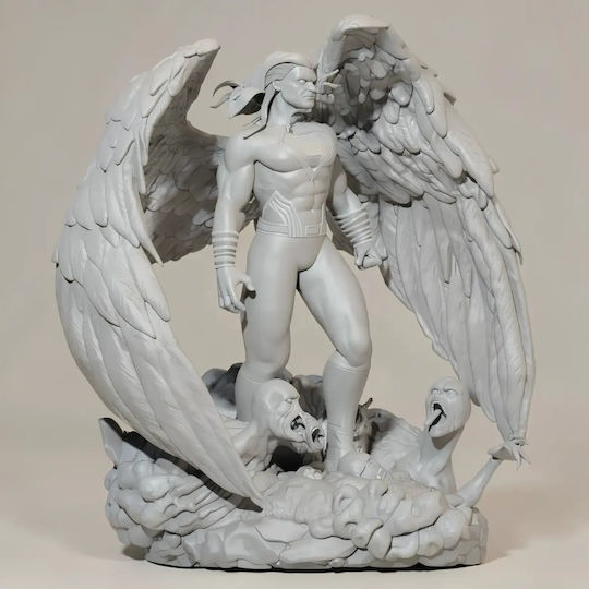 Unpainted 3D Figure Superman Evil Painting DIY Gift Colors 20 Cm 1:8
