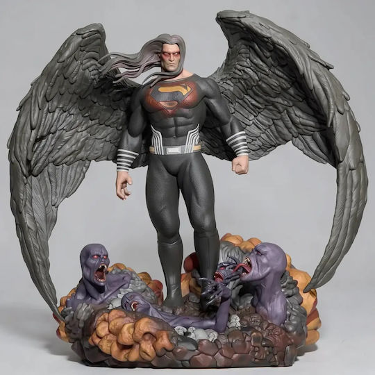 Unpainted 3D Figure Superman Evil Painting DIY Gift Colors 20 Cm 1:8