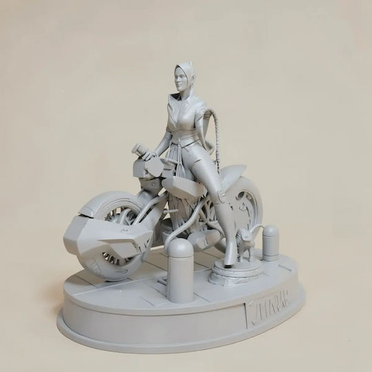 Unbemalte 3d Figur Catwoman Auf Motorrad Aus Dc Bemalung Diy Geschenk Farben 20 Cm 1:8