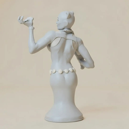 iLovePrints Sammelbare Figuren Άβαφη 3d Katzefrau Huhn Büste Bereit Zum Bemalen Diy Geschenk Farben 15,2 Cm 1:12