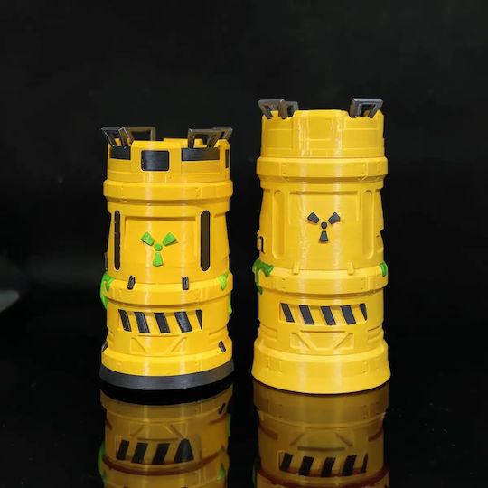 Figurină 3D Nevopsită Basic Toxic Waste Can Holder Vopsire Diy Cadou Culori 30 Cm 1:6