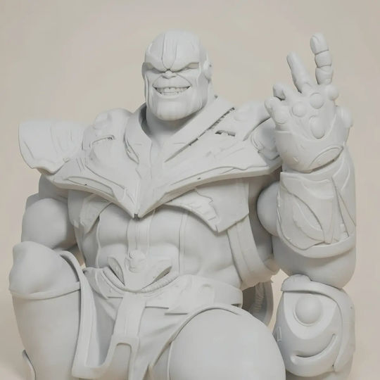 Άβαφη 3d Φιγούρα Thanos Conqueror On Throne Digital Βάψιμο Diy Δώρο Χρώματα 30 Cm 1:6