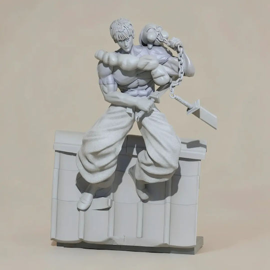Unpainted 3D Figure Toji Fushiguro On Roof Jujutsu Kaisen Painting Diy Gift Colors 20 Cm 1:8