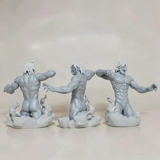 Unbemalte 3d Figur Eren Halbkörper Bereit Angriff auf Titan Bemalt Diy Geschenk Farben 30 Cm 1:6