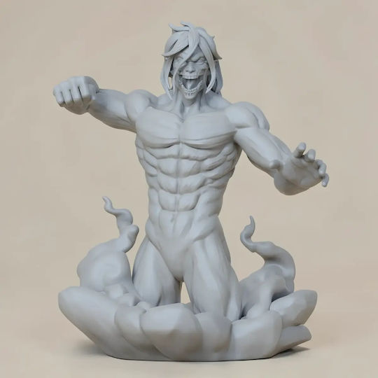 Unbemalte 3d Figur Eren Halbkörper Bereit Angriff auf Titan Bemalt Diy Geschenk Farben 30 Cm 1:6