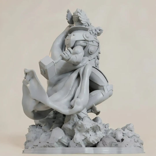 Άβαφη 3d Φιγούρα King Thor 3d Model Action Pose Βάψιμο Diy Δώρο Χρώματα 20 Cm 1:8