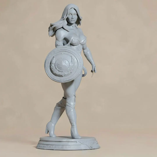 Unpainted 3D Figur Wonder Woman V2 Painting Diy Geschenk Farben 15,2 Cm 1:12