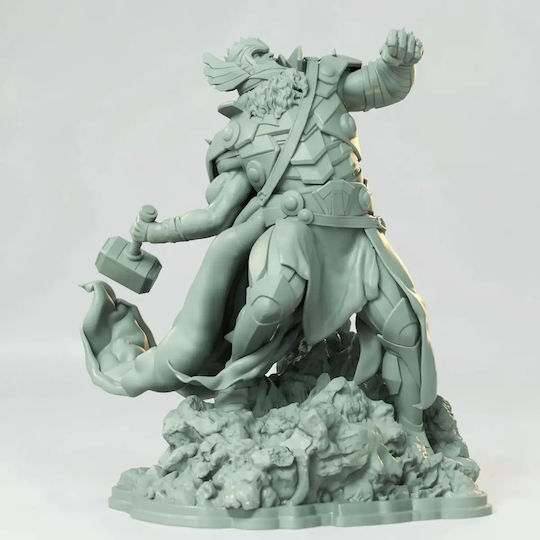 Άβαφη 3d Φιγούρα King Thor 3d Model Action Pose Βάψιμο Diy Δώρο Χρώματα 20 Cm 1:8