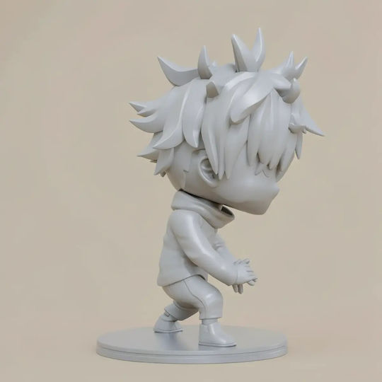 Небоядисана 3D Фигура Megumi Fushiguro Chibi Jujutsu Kaisen 3D Модел Боядисване DIY Подарък Цветове 15,2 См 1:12
