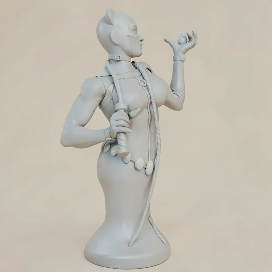 Unpainted 3D Figur Catwoman Chicken Bust Ready To Paint Diy Geschenk Farben 20 Cm 1:8