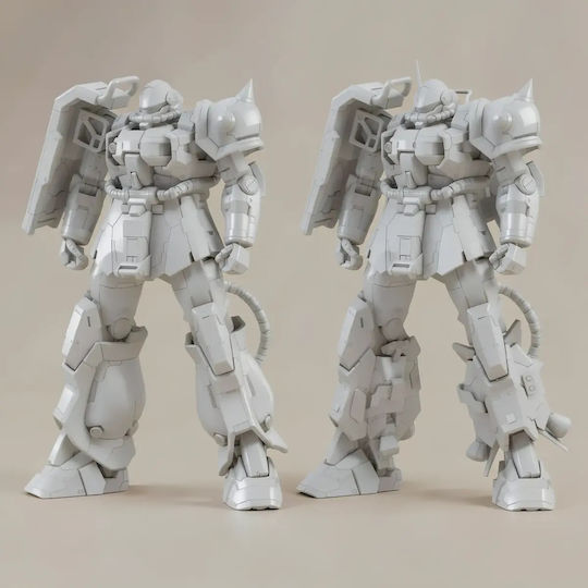Unpainted 3D Figure Zaku Cyclops II Gundam Painting DIY Gift Colors 20 Cm 1:8