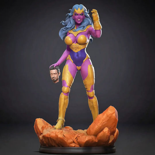 Небоядисана 3D Фигура Thanos Girl Боядисване DIY Подарък Цветове 20 см 1:8