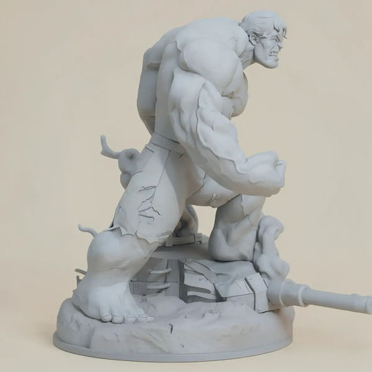 Unpainted 3D Figure Hulk Tank Base Painting DIY Gift Colors 20 Cm 1:8