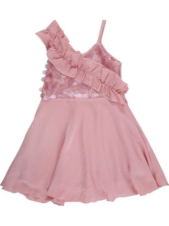 Rochie pentru Copii Fără mâneci cu Paiete Pink